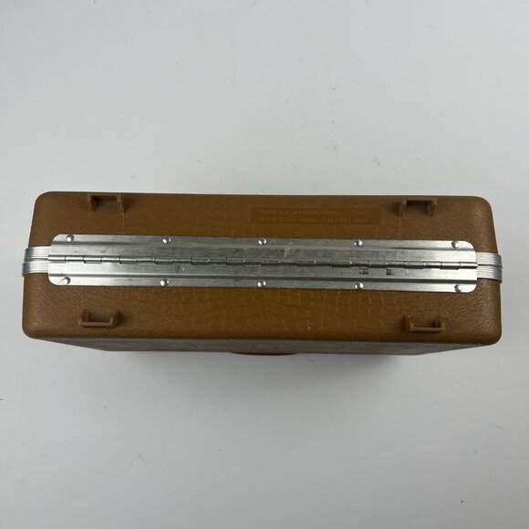 Doskocil Pistol Case Alligator Print Hard Shell VINTAGE 14"x9x4 with Keys - Picture 6 of 13